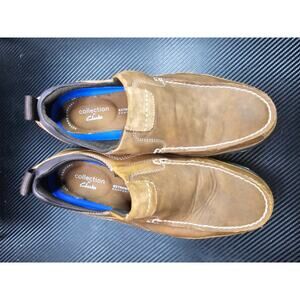 Mens Dockers Brown Slip on Shoes Size 9M